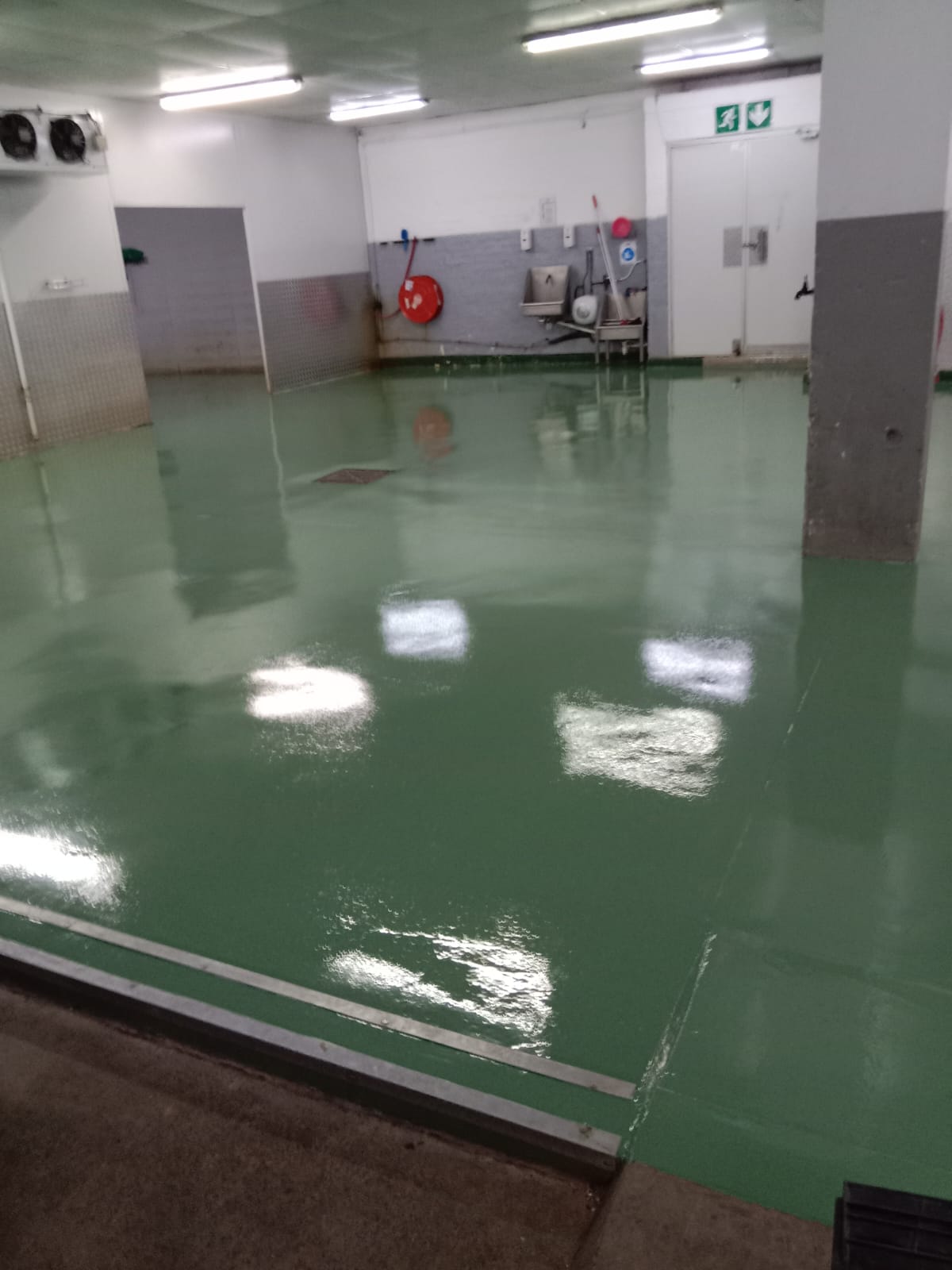 Epoxy Green Flooring